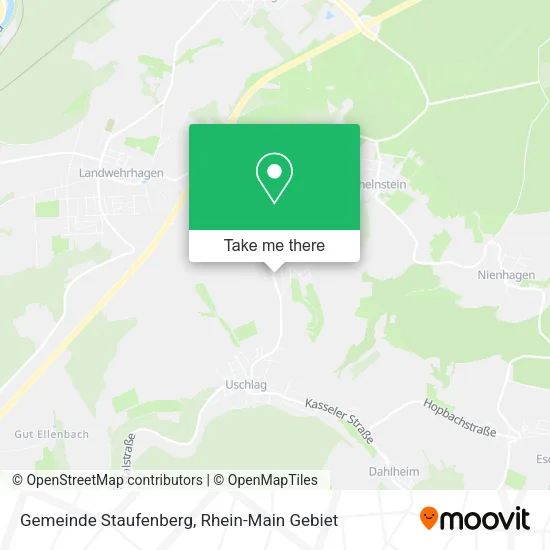 Карта Gemeinde Staufenberg