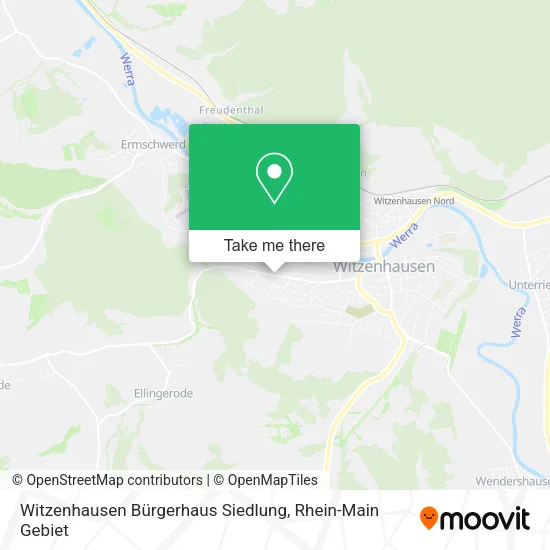 Карта Witzenhausen Bürgerhaus Siedlung