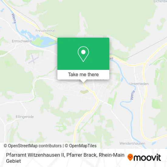 Карта Pfarramt Witzenhausen II, Pfarrer Brack