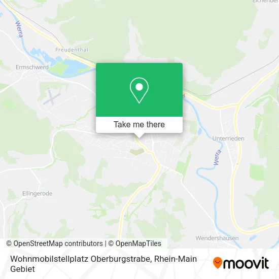 Карта Wohnmobilstellplatz Oberburgstrabe