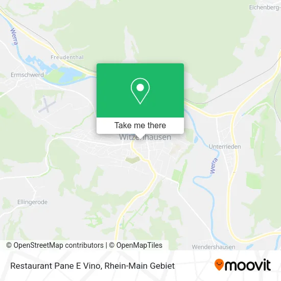 Карта Restaurant Pane E Vino