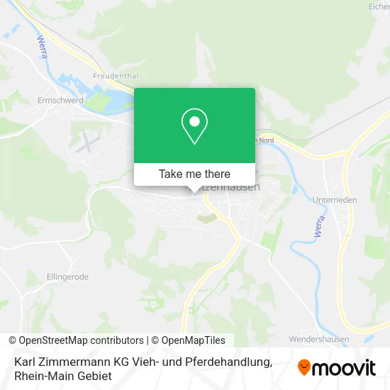 Карта Karl Zimmermann KG Vieh- und Pferdehandlung