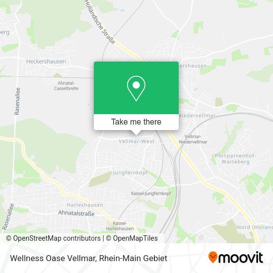 Карта Wellness Oase Vellmar