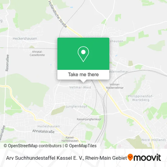Карта Arv Suchhundestaffel Kassel E. V.