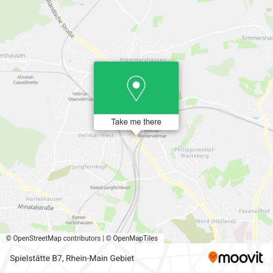 Карта Spielstätte B7