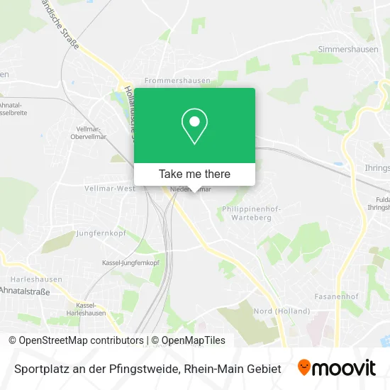 Карта Sportplatz an der Pfingstweide