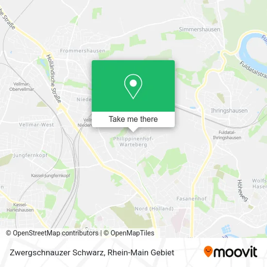 Карта Zwergschnauzer Schwarz