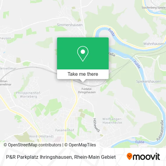 Карта P&R Parkplatz Ihringshausen