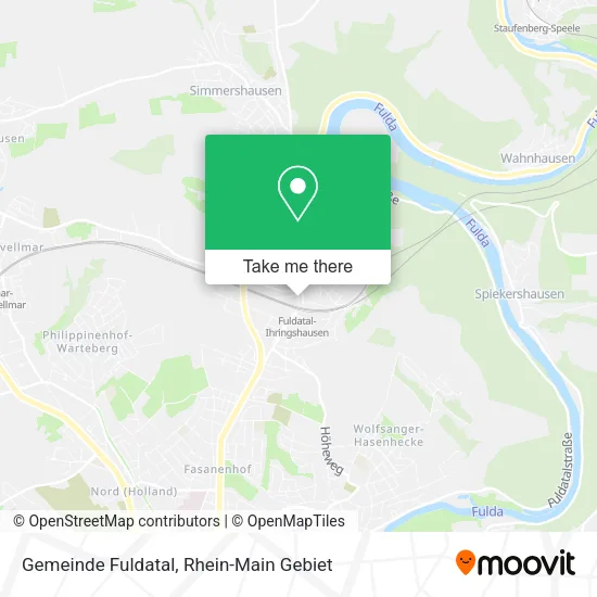 Карта Gemeinde Fuldatal