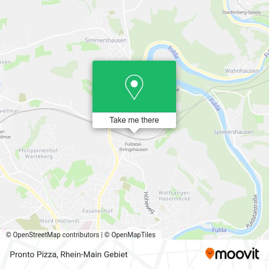 Карта Pronto Pizza