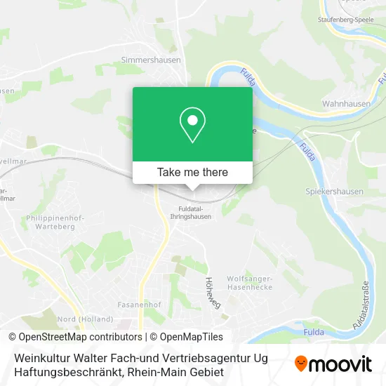 Карта Weinkultur Walter Fach-und Vertriebsagentur Ug Haftungsbeschränkt