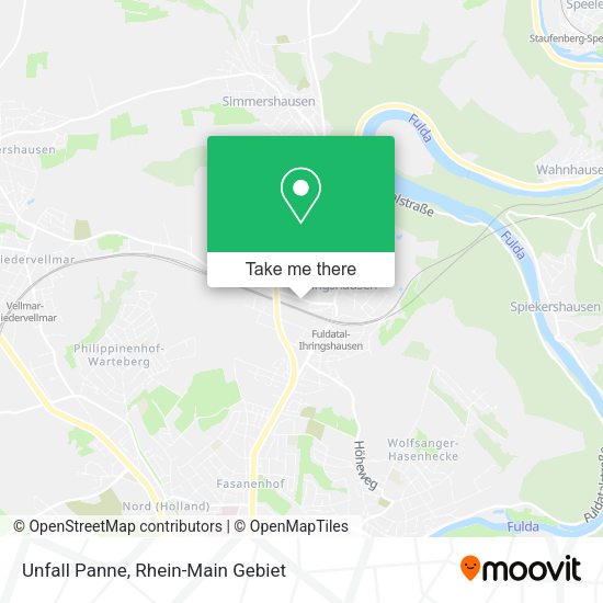 Карта Unfall Panne