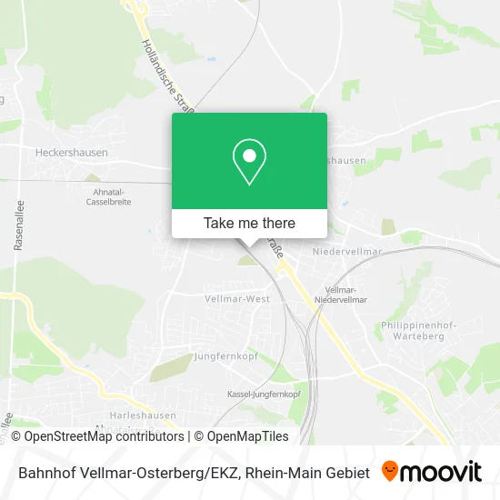 Карта Bahnhof Vellmar-Osterberg/EKZ