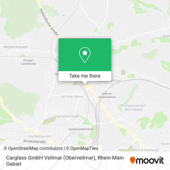 Карта Carglass GmbH Vellmar (Obervellmar)
