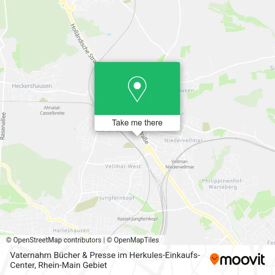 Карта Vaternahm Bücher & Presse im Herkules-Einkaufs-Center
