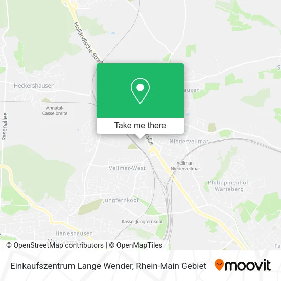 Карта Einkaufszentrum Lange Wender
