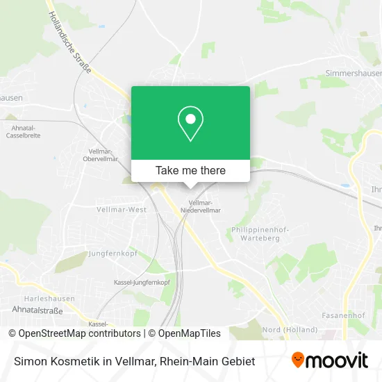 Карта Simon Kosmetik in Vellmar