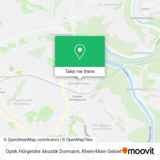 Карта Optik Hörgeräte Akustik Dormann