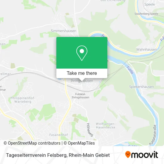 Карта Tageselternverein Felsberg