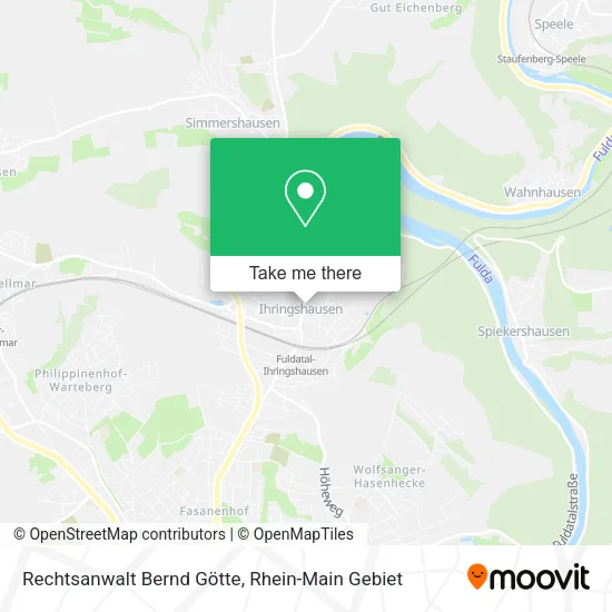 Карта Rechtsanwalt Bernd Götte