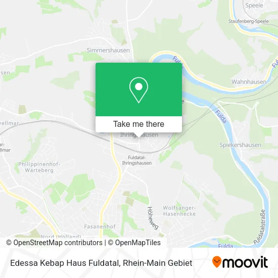 Карта Edessa Kebap Haus Fuldatal