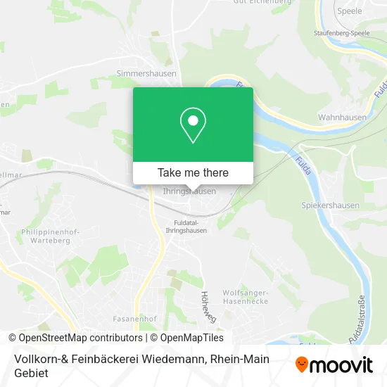 Карта Vollkorn-& Feinbäckerei Wiedemann