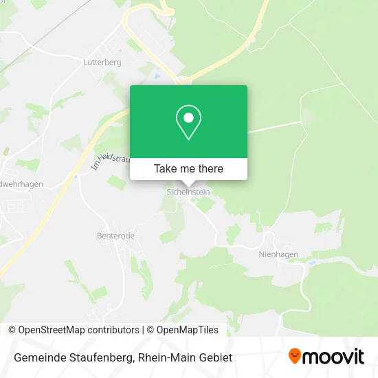 Карта Gemeinde Staufenberg