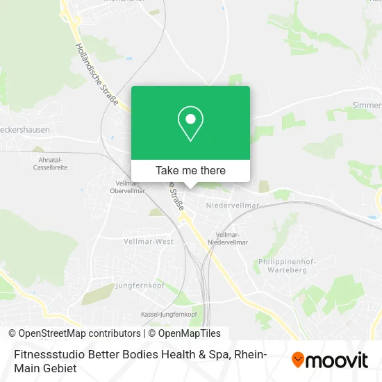 Карта Fitnessstudio Better Bodies Health & Spa