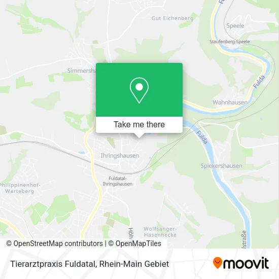 Карта Tierarztpraxis Fuldatal