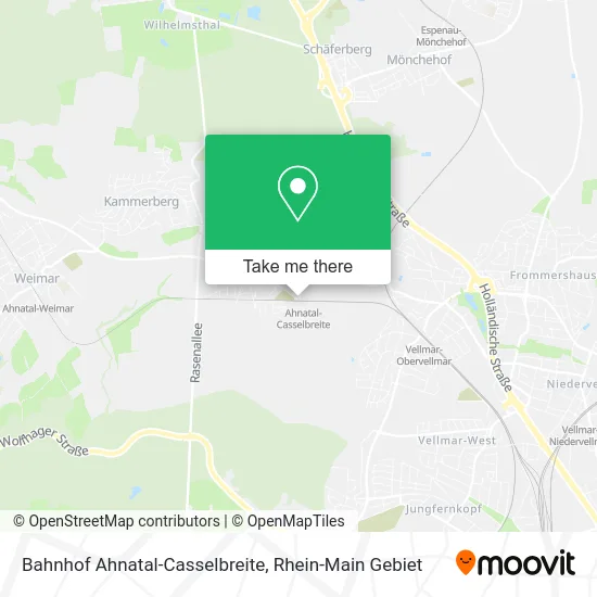 Bahnhof Ahnatal-Casselbreite map