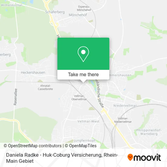 Карта Daniela Radke - Huk-Coburg Versicherung