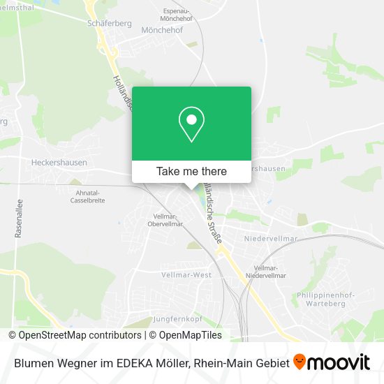 Карта Blumen Wegner im EDEKA Möller
