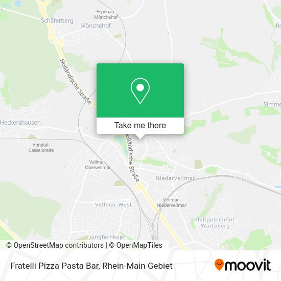 Карта Fratelli Pizza Pasta Bar