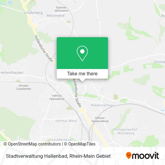 Карта Stadtverwaltung Hallenbad