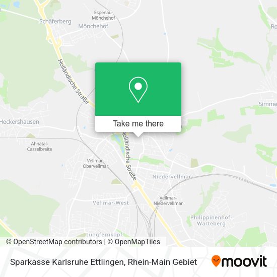Карта Sparkasse Karlsruhe Ettlingen