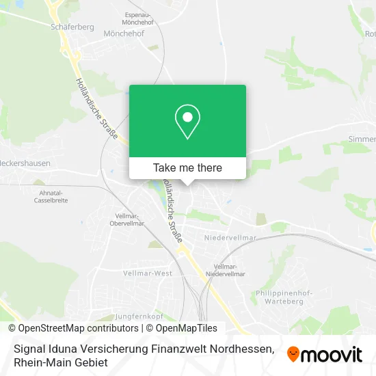 Карта Signal Iduna Versicherung Finanzwelt Nordhessen