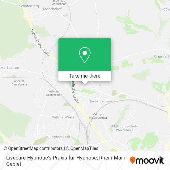 Карта Livecare-Hypnotic's Praxis für Hypnose