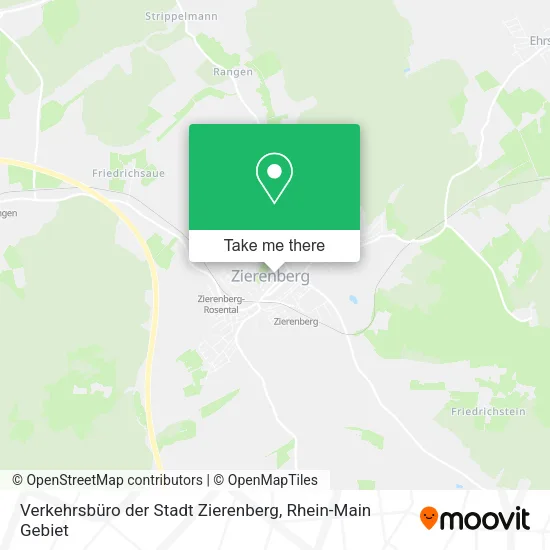 Карта Verkehrsbüro der Stadt Zierenberg