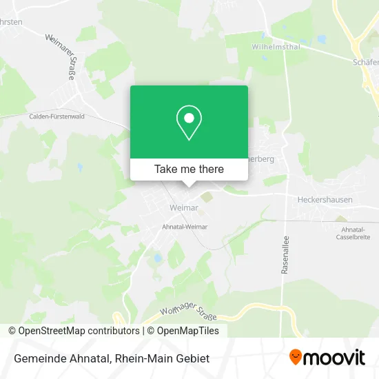 Карта Gemeinde Ahnatal