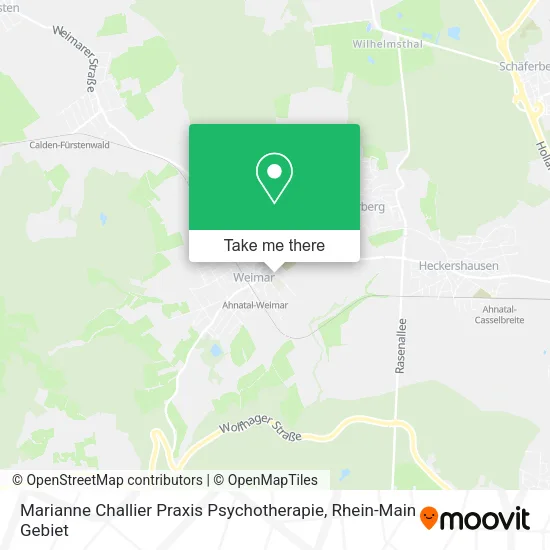 Карта Marianne Challier Praxis Psychotherapie