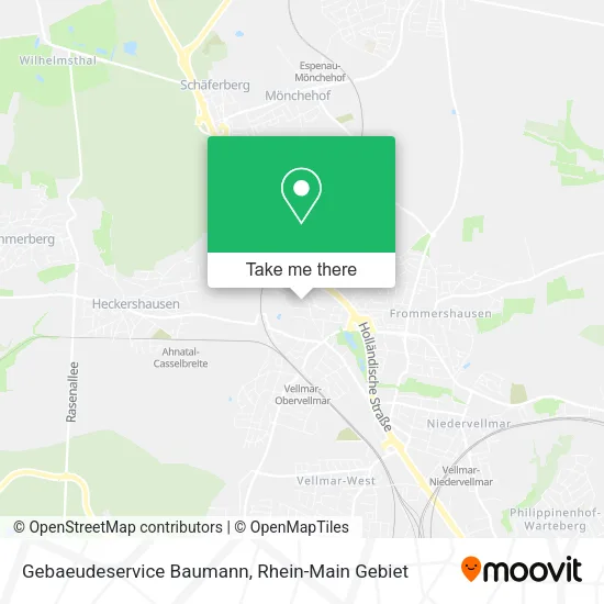 Карта Gebaeudeservice Baumann