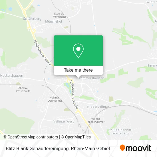Карта Blitz Blank Gebäudereinigung