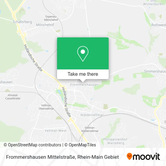 Карта Frommershausen Mittelstraße