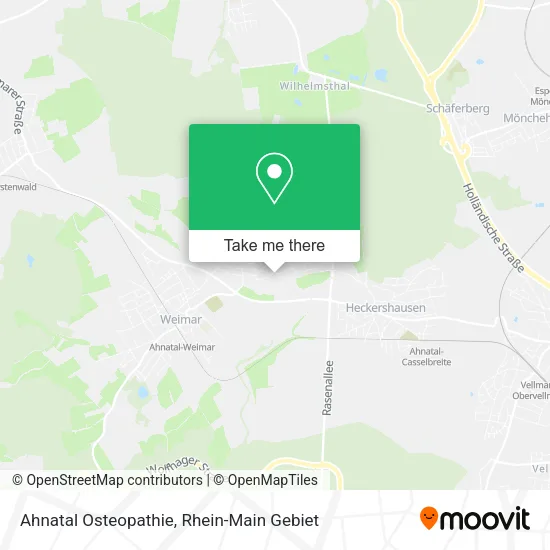 Карта Ahnatal Osteopathie