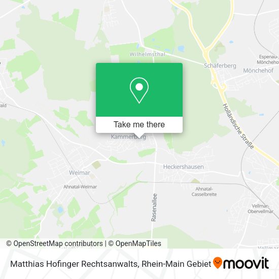 Карта Matthias Hofinger Rechtsanwalts