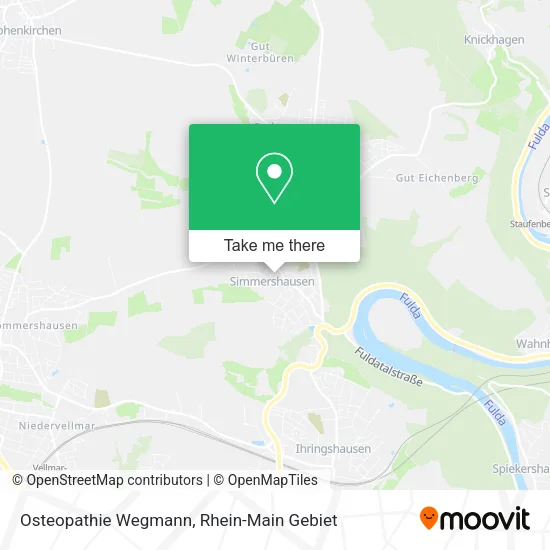 Карта Osteopathie Wegmann