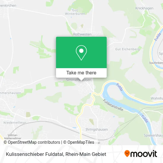 Карта Kulissenschieber Fuldatal