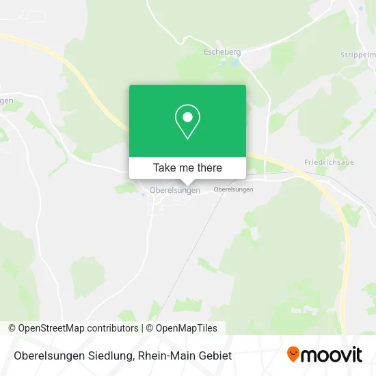 Карта Oberelsungen Siedlung