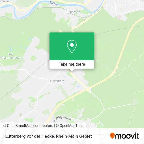 Карта Lutterberg vor der Hecke