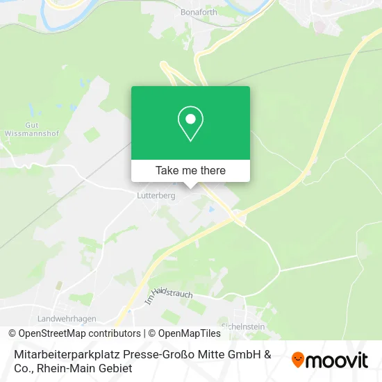 Карта Mitarbeiterparkplatz Presse-Großo Mitte GmbH & Co.
